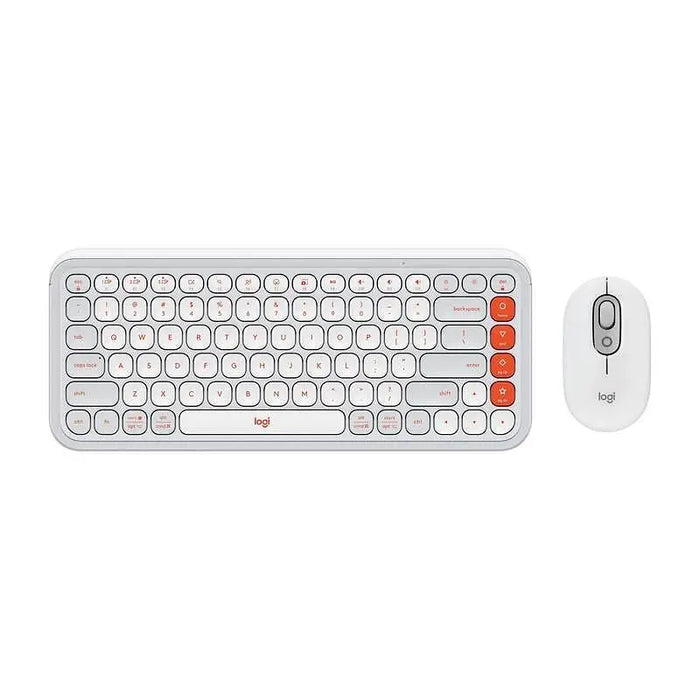 Keyboard Logitech POP ICON + MOUSE - OFF WHITE 920-013141 - Клавиатури<<<Периферии<<<Лаптопи компютри и