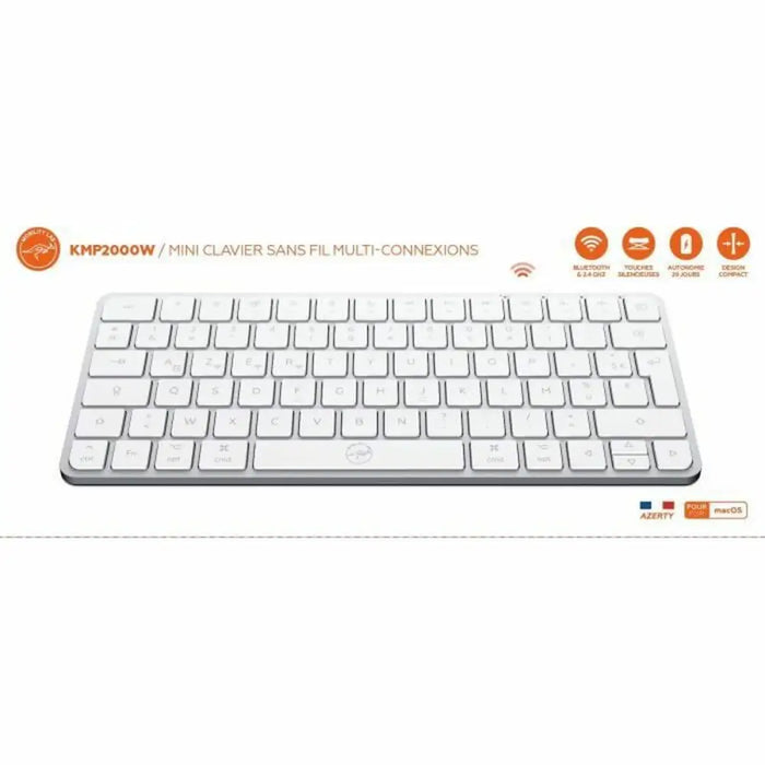 Keyboard Mobility Lab KMP2000W Mini White - Електроника Периферни и резервни части<<<Компютри|