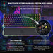 Keyboard Newskill NS-KB-GUNGNYR-GAT-RE Spanish Qwerty QWERTY Black - Електроника Периферни и резервни части<<<Компютри|