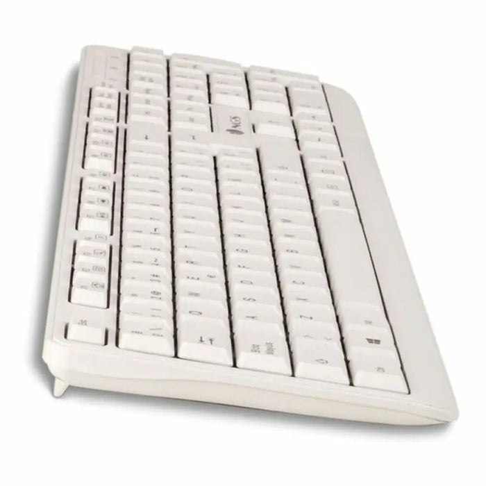 Keyboard NGS NGS-KEYBOARD-0284 White Spanish Qwerty - Електроника Периферни и резервни части<<<Компютри|