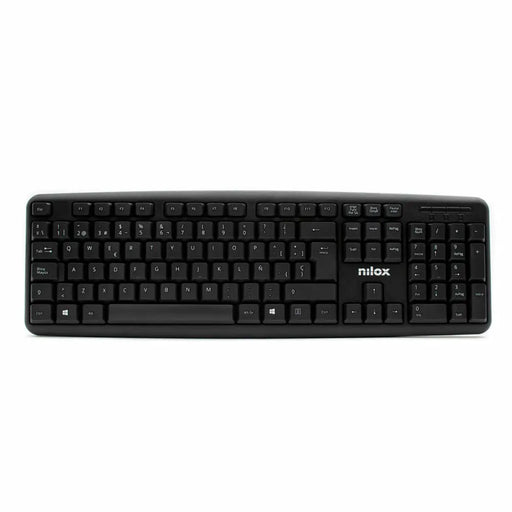 Keyboard Nilox NXKBE000002 Black Spanish Qwerty QWERTY - Електроника Периферни и резервни части<<<Компютри|