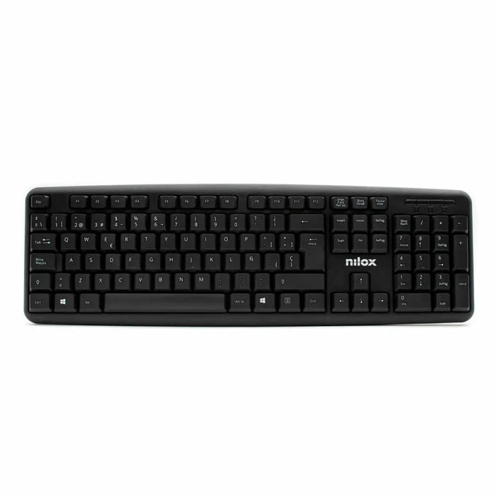 Keyboard Nilox NXKBE000002 Black Spanish Qwerty QWERTY - Електроника Периферни и резервни части<<<Компютри|