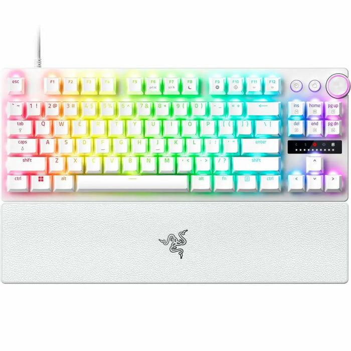 Keyboard Razer Huntsman V3 Pro White Spanish Qwerty - Електроника Периферни и резервни части<<<Компютри|