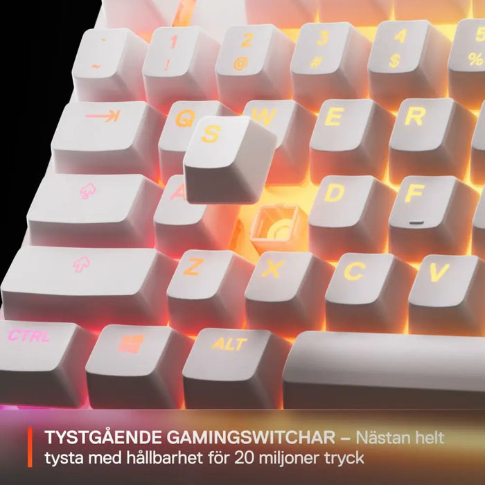 Keyboard SteelSeries 64819 White - Клавиатури<<<Електроника Периферни и резервни части<<<Компютри| Електроника<<<BigBuy