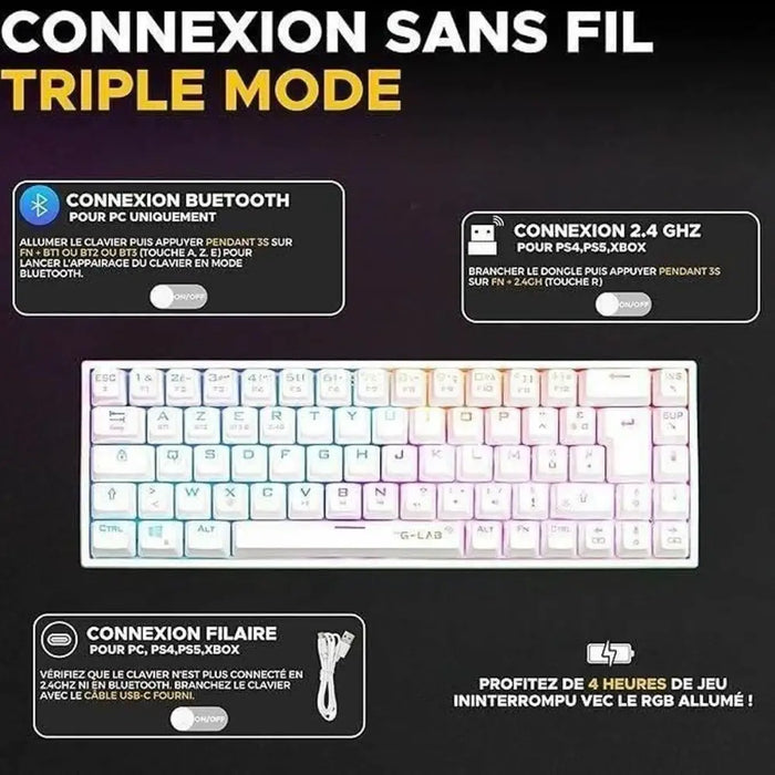 Keyboard The G-Lab - Електроника Периферни и резервни части<<<Компютри| Електроника<<<BigBuy&&&Клавиатури<<<Електроника