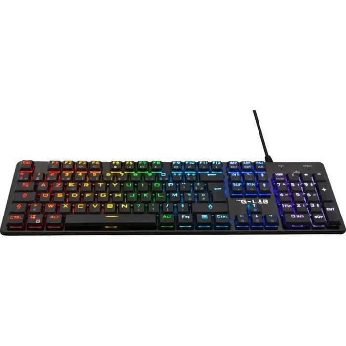 Keyboard The G-Lab French AZERTY Red - Електроника Периферни и резервни части<<<Компютри|