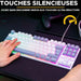 Keyboard The G-Lab KEYZ CAESIUM Grey Azerty French - Електроника Периферни и резервни части<<<Компютри|