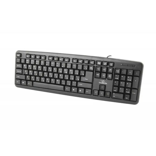 Keyboard Titanum TKR101 Black Monochrome English Russian QWERTY - Клавиатури<<<Електроника Периферни и резервни