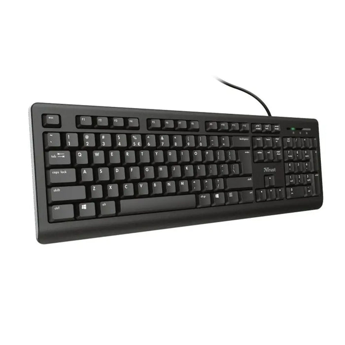 Keyboard Trust 23880 Black English EEUU QWERTY - Клавиатури<<<Електроника Периферни и резервни части<<<Компютри|