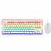 Keyboard with Gaming Mouse The G-Lab MERCURY W White - Електроника Периферни и резервни части<<<Компютри|