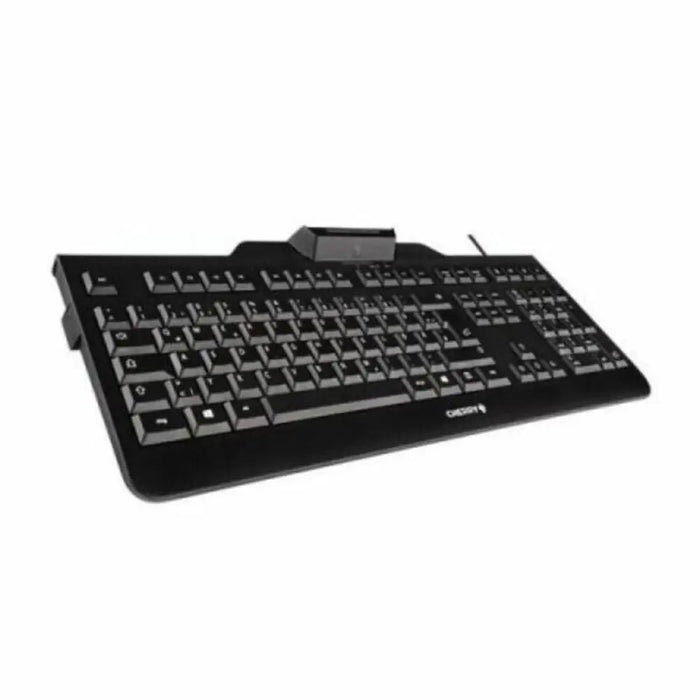 Keyboard with Reader Cherry JK-A0100ES-2 Black Spanish Qwerty QWERTY - Електроника Периферни и резервни