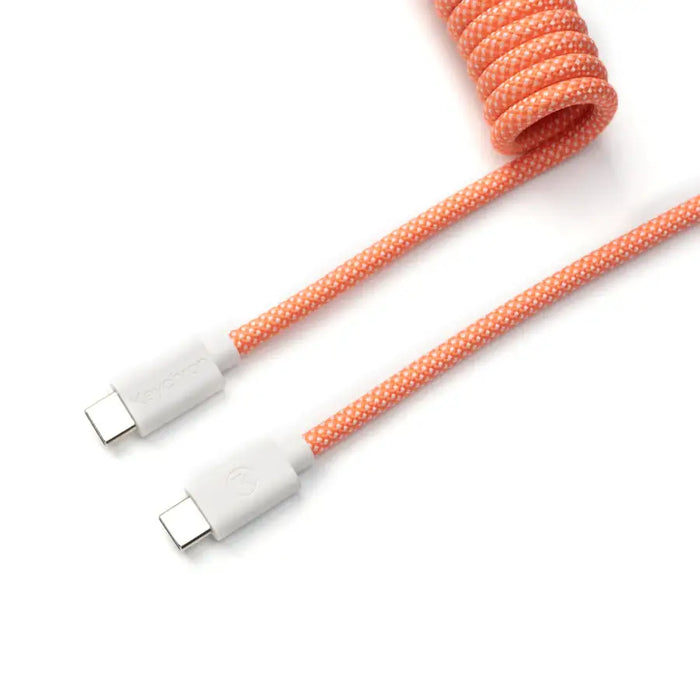Keychron Coiled Aviator Pink Orange Keyboard Cable - Геймърски аксесоари<<<Геймърска периферия<<<ValiAPI