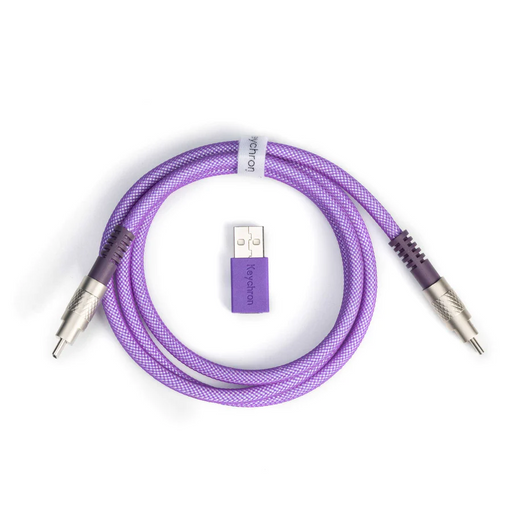 Keychron Double-Sleeved Geek Keyboard Cable - Purple - Геймърски аксесоари<<<Геймърска периферия<<<ValiAPI