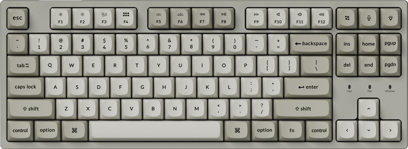 Gaming Mechanical Keyboard Keychron C1 Pro 8K QMK - Super Red Switch