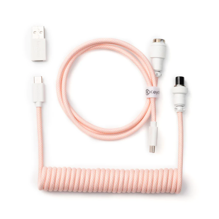 Keychron Coiled Aviator Light Pink Keyboard Cable