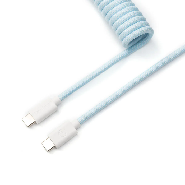 Keychron Coiled Aviator Keyboard Cable - Light Blue