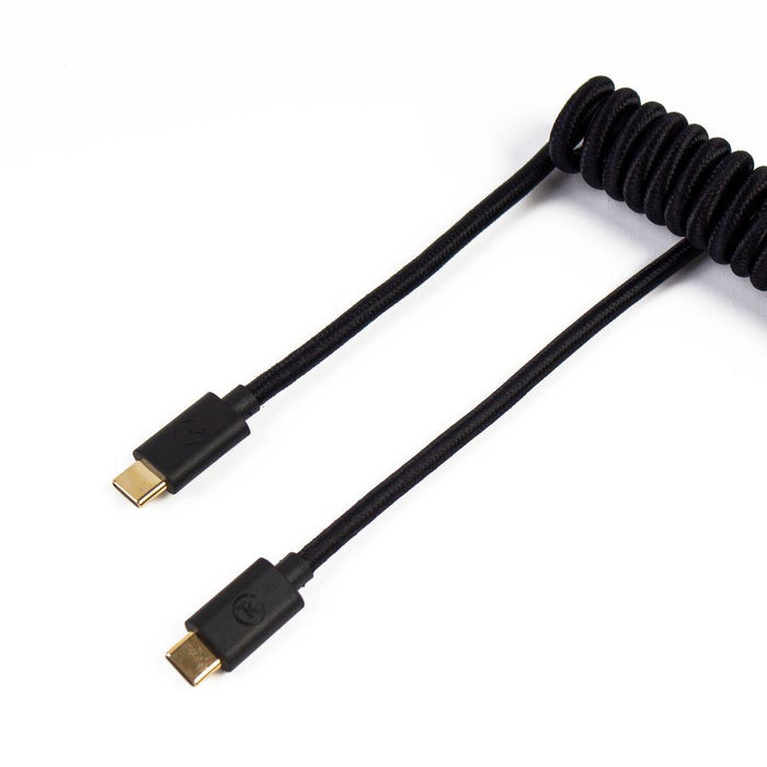 Keyboard cable Keychron Coiled Aviator Custom USB Cable, USB-C - USB-C, Black