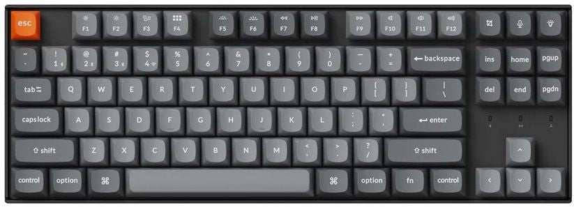 Mechanical keyboard Keychron K8 Max QMK/VIA TKL - Keychron Super Brown Switch, RGB Backlight
