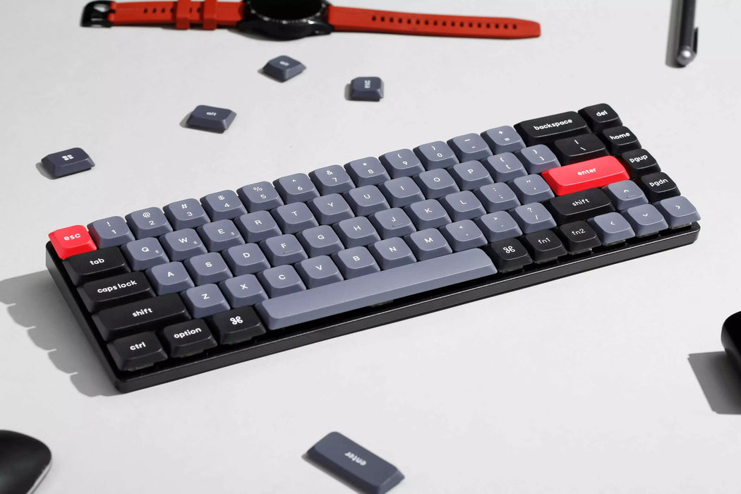Keychron - K7 Pro mechanical keyboard, wireless, Gateron Red Linear, RGB, black