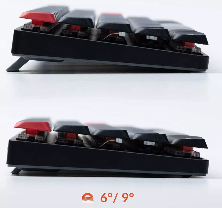 Keychron - K7 Pro mechanical keyboard, wireless, Gateron Red Linear, RGB, black