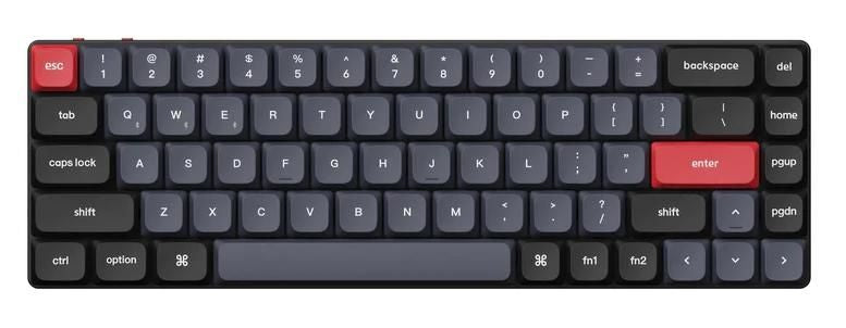 Keychron - K7 Pro mechanical keyboard, wireless, Gateron Red Linear, RGB, black