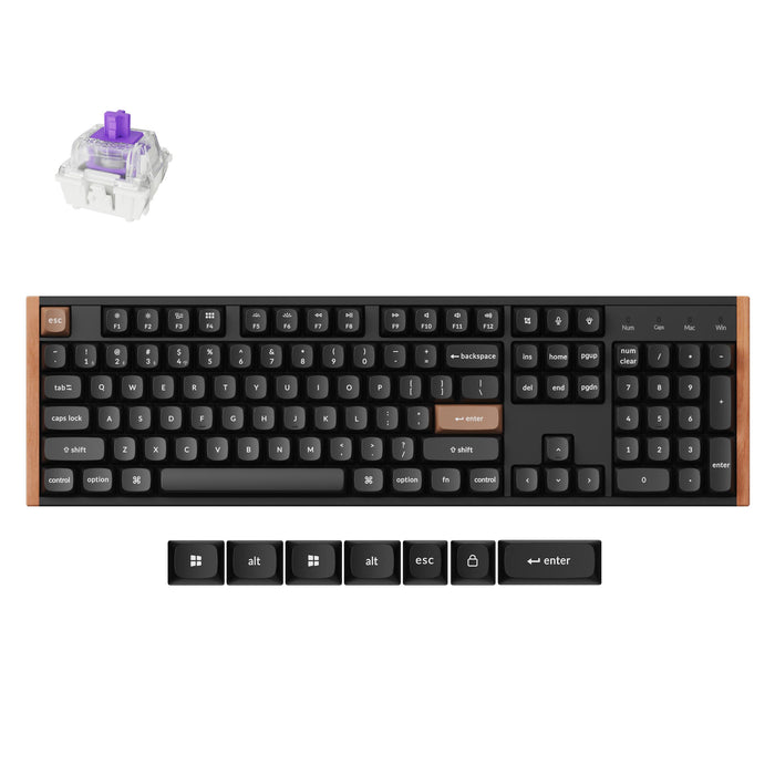 Gaming Wireless Mechanical Keyboard Keychron K10 HE Magnetic Switch - Black Special Edition