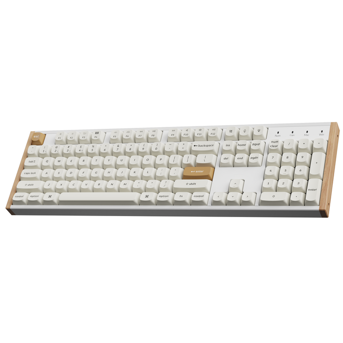 Gaming Wireless Mechanical Keyboard Keychron K10 HE Magnetic Switch - White Special Edition