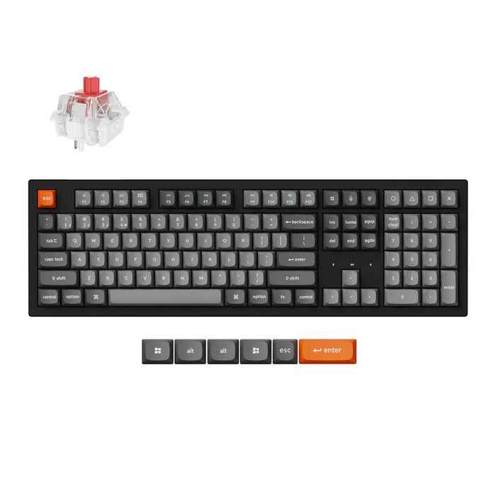 Mechanical keyboard Keychron K10 Max QMK/VIA Full Size - Keychron Super Red Switch, RGB Backlight