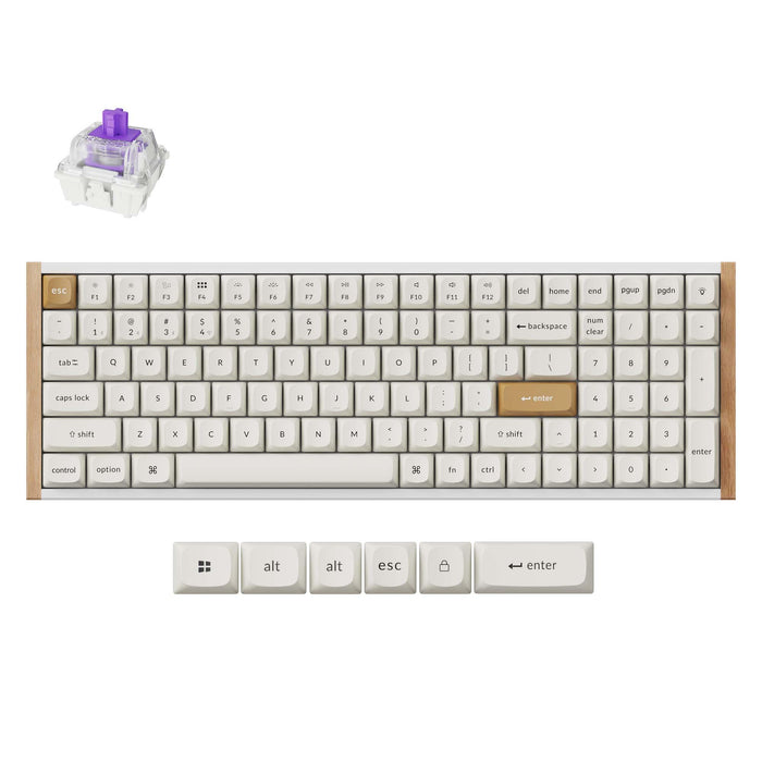Gaming mechanical keyboard Keychron K4 HE Special Edition White - Wireless, Full Size