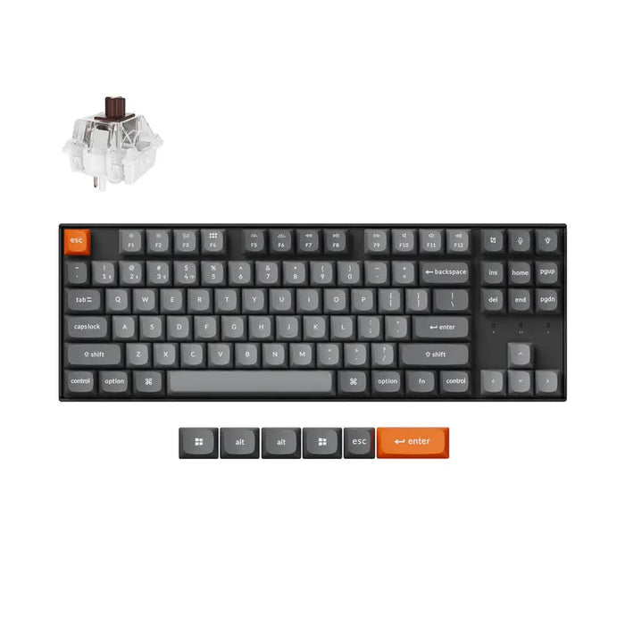 Mechanical keyboard Keychron K8 Max QMK/VIA TKL - Keychron Super Brown Switch, RGB Backlight