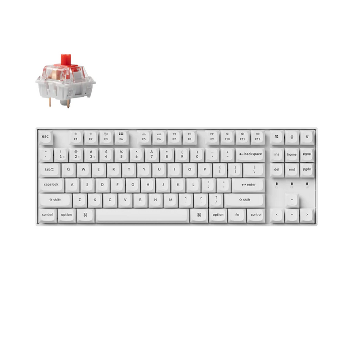 Keychron K8 Pro White K Pro Red RGB Gaming Mechanical Keyboard
