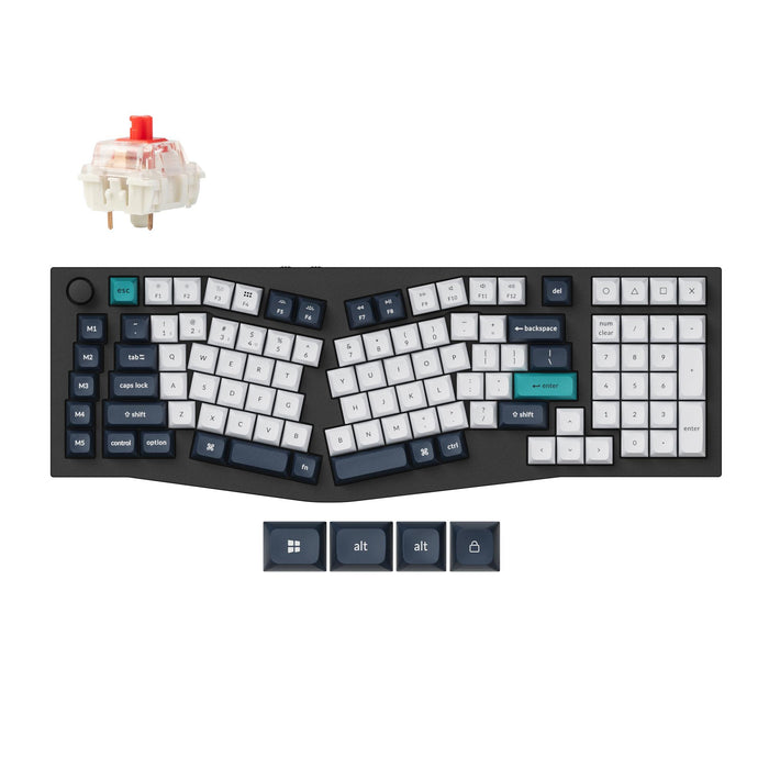 Mechanical keyboard Keychron Q13 Max Carbon Black - Wireless, Jupiter Red