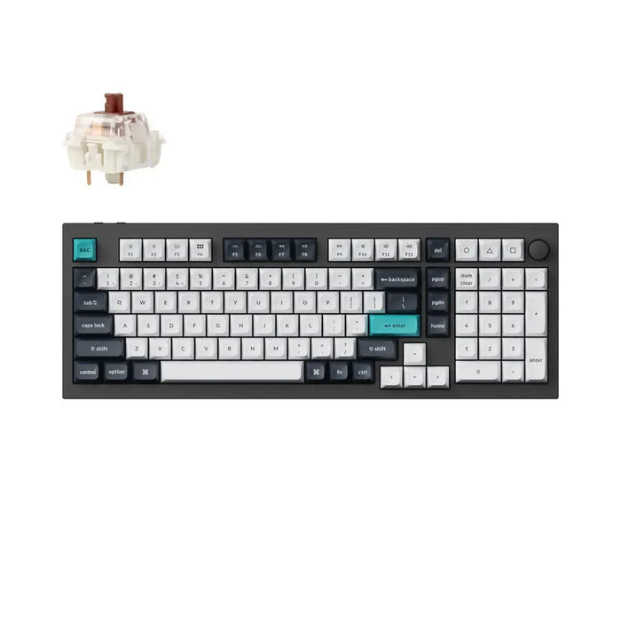Mechanical keyboard Keychron Q5 Max QMK Carbon Black - Gateron Jupiter Brown