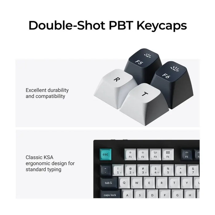 Mechanical keyboard Keychron Q5 Max QMK Carbon Black - Gateron Jupiter Brown