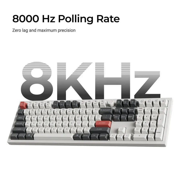 Wireless mechanical keyboard Keychron Q6 Ultra 8K Black - Silk POM Switch Red