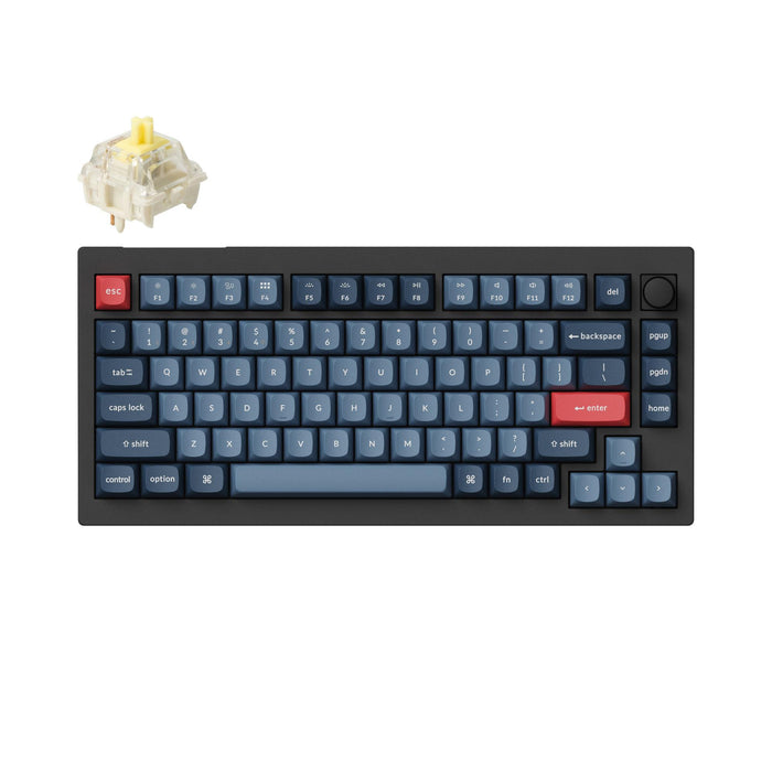 Keychron V1 Max RGB Banana Switch Wireless Mechanical Keyboard (Black) [V1M-D4].