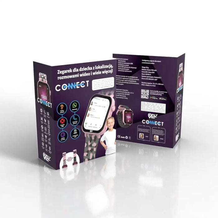 KiDiZ Connect pink smartwatch for children - Smartwatch smartbandAKG-SMA<<<GSM accessoriesAKG<<<ActionPL