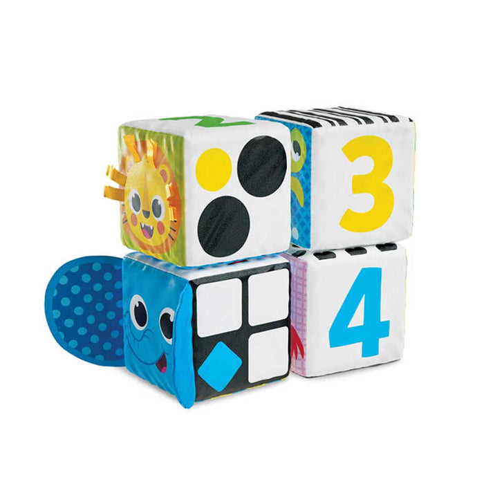 Kids Hits soft cubes - Zoo, 4 pieces