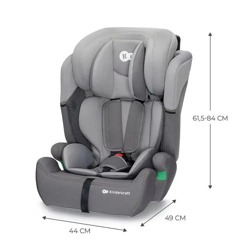 Kinderkraft COMFORT UP I-SIZE baby car seat (9 - 36 kg; 15 months - 12 years) Grey - Child car seatsDIM-FOS<<<Child car