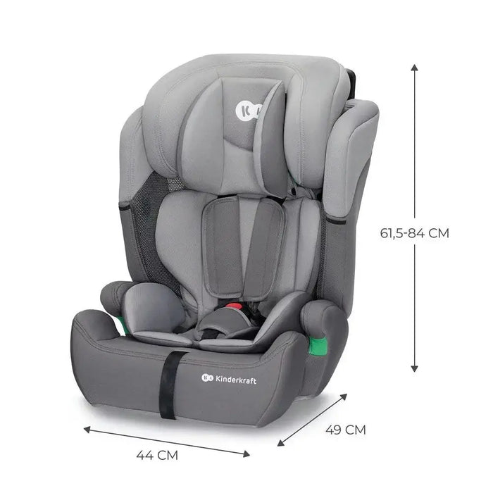 Kinderkraft COMFORT UP I-SIZE baby car seat (9 - 36 kg; 15 months - 12 years) Grey - Child car seatsDIM-FOS<<<Child car