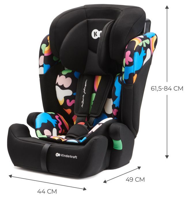 Car seat KinderKraft - Comfort Up, i-Size, 76-150 cm, Happy Shapes