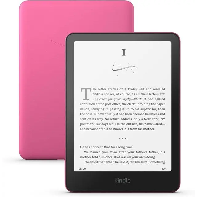 Kindle Paperwhite Ebook Reader (12th Generation) 2024 7 glare-free 16GB Wi-Fi (with ads) Raspberry - e-Book