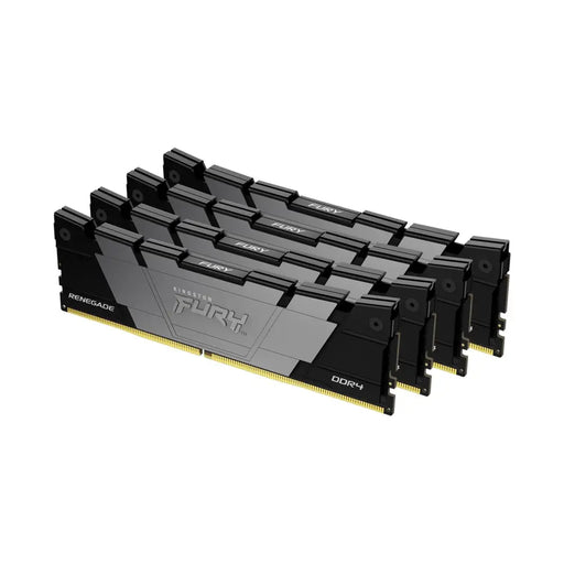 KINGSTON 128GB 3200MT/s DDR4 CL16 DIMM Kit of 4 FURY Renegade Black - Памети за настолни