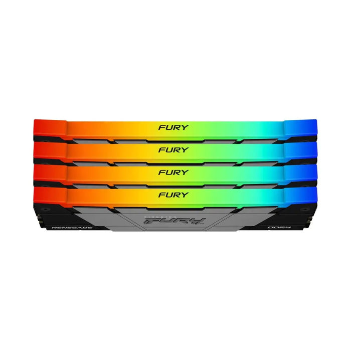 KINGSTON 128GB 3200MT/s DDR4 CL16 DIMM Kit of 4 FURY Renegade RGB - Памети за настолни