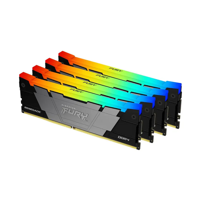 KINGSTON 128GB 3200MT/s DDR4 CL16 DIMM Kit of 4 FURY Renegade RGB - Памети за настолни