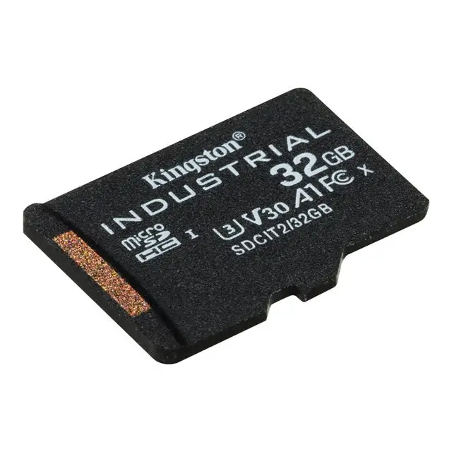KINGSTON 32GB microSDHC Industrial C10 A1 pSLC Card + SD Adapter - Памети SD<<<Памети<<<Компоненти<<<ALSO&&&Компютър
