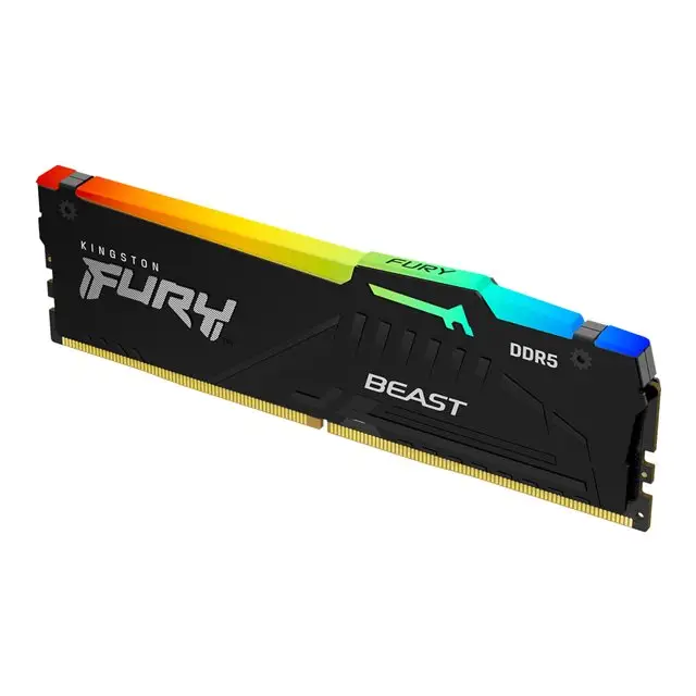 KINGSTON 8GB 6000MT/s DDR5 CL36 DIMM FURY Beast RGB EXPO - Памети за настолни