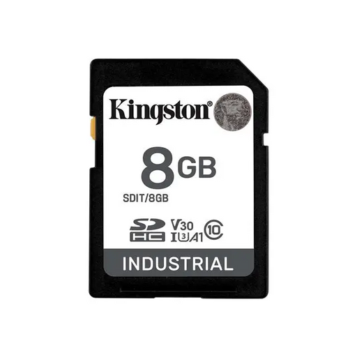 KINGSTON 8GB SDHC Industrial -40C to 85C C10 UHS-I U3 V30 A1 pSLC - Памети SD<<<Памети<<<Компоненти<<<ALSO&&&Компютър