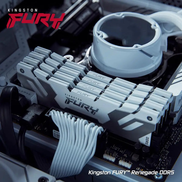 KINGSTON FURY Renegade 32GB DIMM DDR5 6800MT/s DDR5 CL36 Kit of 2 White XMP - Памети за настолни