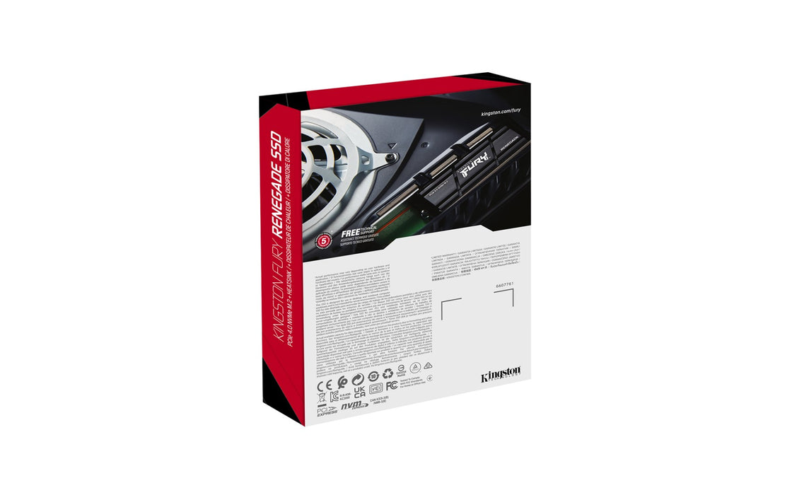 SSD Kingston Fury Renegade M.2-2280 PCIe 4.0 NVMe 2000GB SFYRDK/2000G